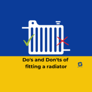 Infographic for blog: do's and don'ts of fitting a radiator