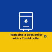 Infographic for blog: replacing a back boiler with a combi boiler