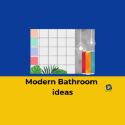 Infographic for blog: modern bathroom ideas