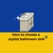 Infographic for blog: how to choose a stylish bathroom sink