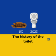 Infographic for blog: history of the toilet