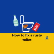 Infographic for blog: how to fix a rusty toilet