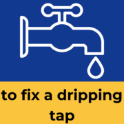 Infographic showing dripping tap