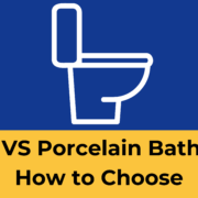 plastic vs porcelain bathroom